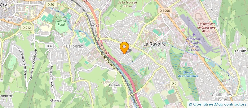 localisation de l'entreprise MADAME ALINE SANDRE  LA RAVOIRE