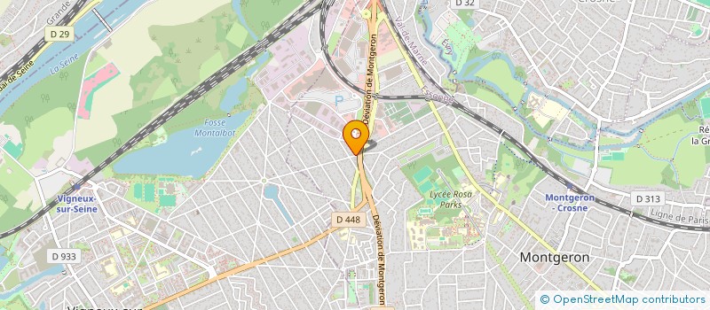 localisation de l'entreprise MADAME ALINE SANTOS DE JESUS  MONTGERON