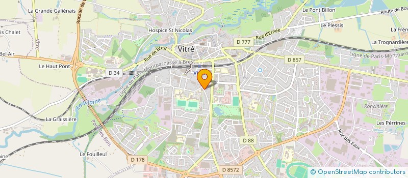 localisation de l'entreprise MADAME ALINE SCAMPS  VITRE