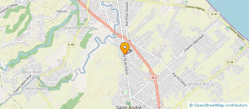 localisation de l'entreprise MADAME ALINE SELLY  SAINT-ANDRE