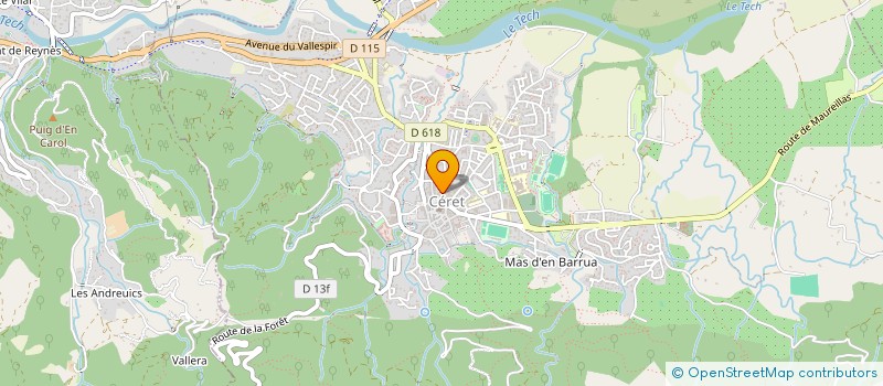 localisation de l'entreprise MADAME ALINE SENS DUARTE  CERET