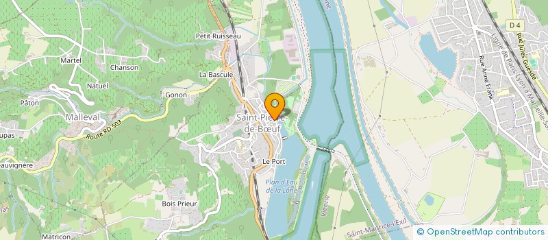 localisation de l'entreprise MADAME ALINE SERVONNAT  SAINT-PIERRE-DE-BUF