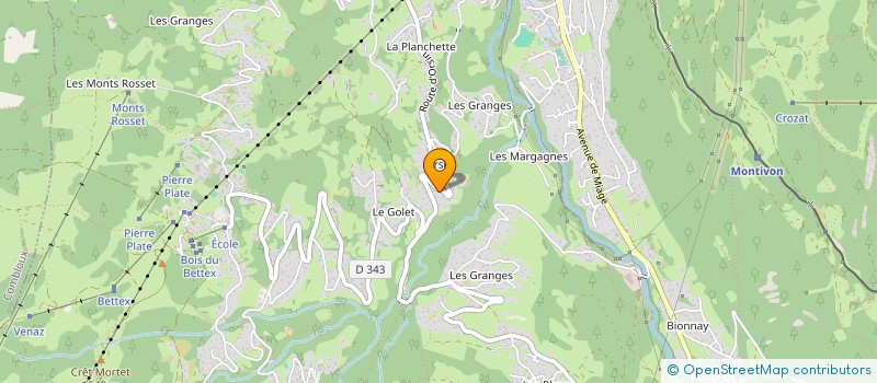 localisation de l'entreprise MADAME ALINE SIMOND  SAINT-GERVAIS-LES-BAINS