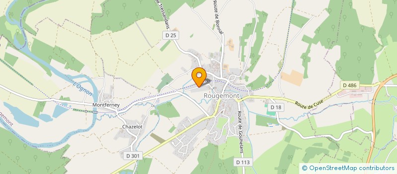 localisation de l'entreprise MADAME ALINE SIMONIN  BAUME-LES-DAMES