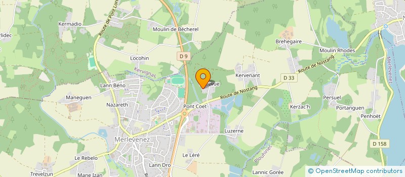 localisation de l'entreprise MADAME ALINE SINGER  MERLEVENEZ