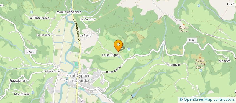 localisation de l'entreprise MADAME ALINE SOLIGNAC à CONQUES-EN-ROUERGUE