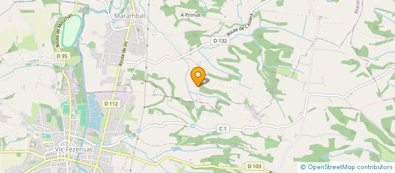 localisation de l'entreprise MADAME ALINE SOUBAIGNE  MARAMBAT