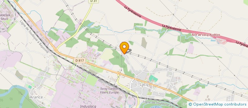 localisation de l'entreprise MADAME ALINE SPIRE  LACQ