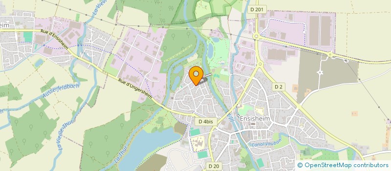 localisation de l'entreprise MADAME ALINE SUTTER  OBERHERGHEIM