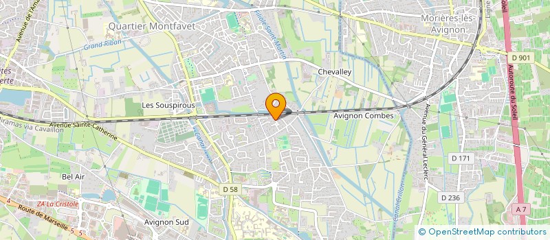 localisation de l'entreprise MADAME ALINE SUZEAU  AVIGNON