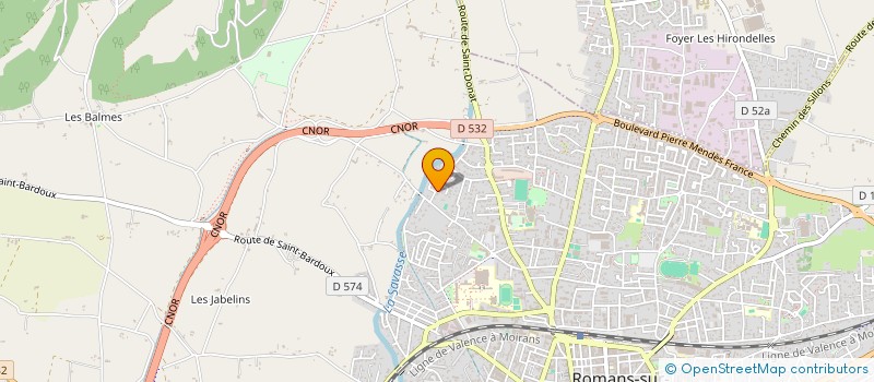 localisation de l'entreprise MADAME ALINE TARNOWSKI  ROMANS-SUR-ISERE