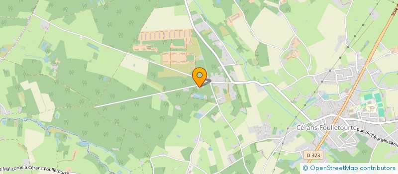 localisation de l'entreprise MADAME ALINE TELLIER  CERANS-FOULLETOURTE