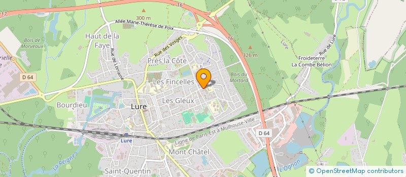 localisation de l'entreprise MADAME ALINE TETU  LURE