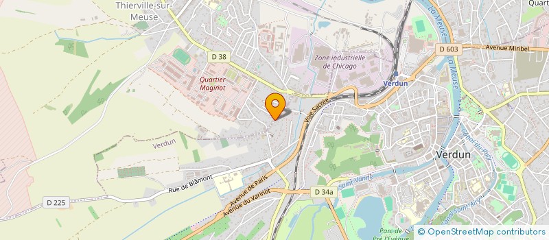 localisation de l'entreprise MADAME ALINE THEVAL  THIERVILLE-SUR-MEUSE