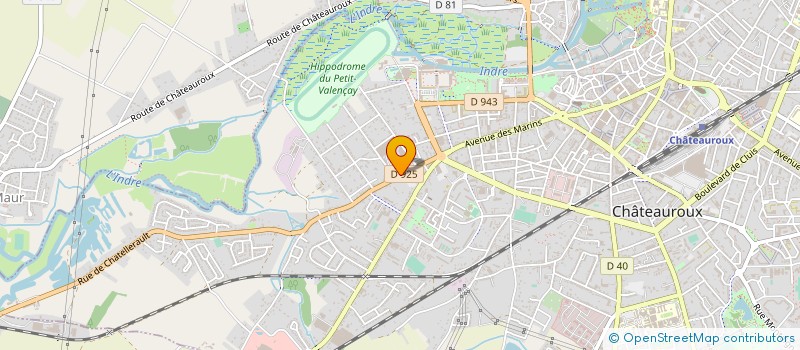 localisation de l'entreprise MADAME ALINE THIBAULT à CHATEAUROUX
