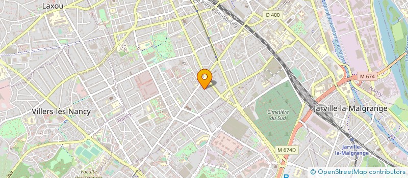 localisation de l'entreprise MADAME ALINE THOMAS  NANCY