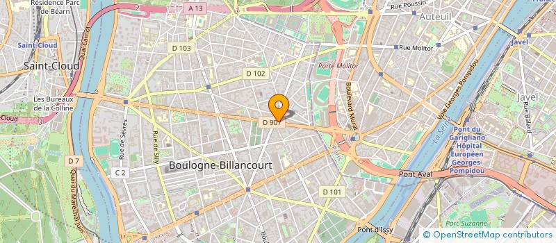 localisation de l'entreprise MADAME ALINE TINI à BOULOGNE-BILLANCOURT