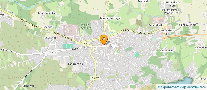 localisation de l'entreprise MADAME ALINE TORITTI  CROZON