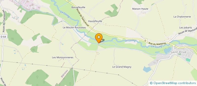 localisation de l'entreprise MADAME ALINE UITHAM  SAINT-PRIVE