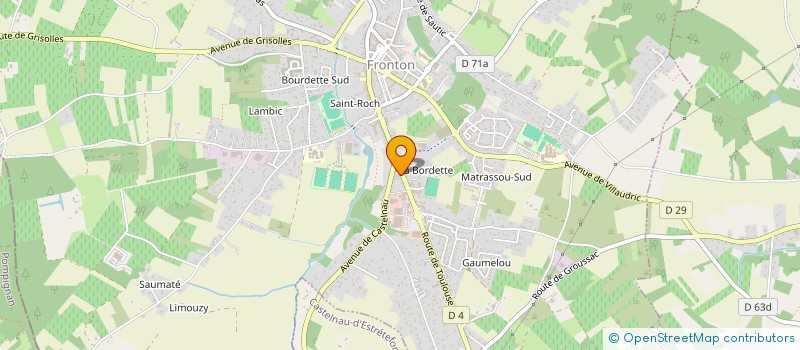 localisation de l'entreprise MADAME ALINE VAISSIERE  FRONTON