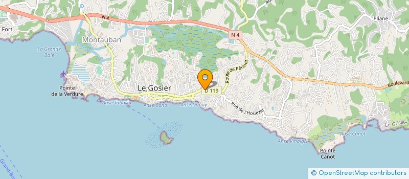 localisation de l'entreprise MADAME ALINE VALENTIN à LE GOSIER