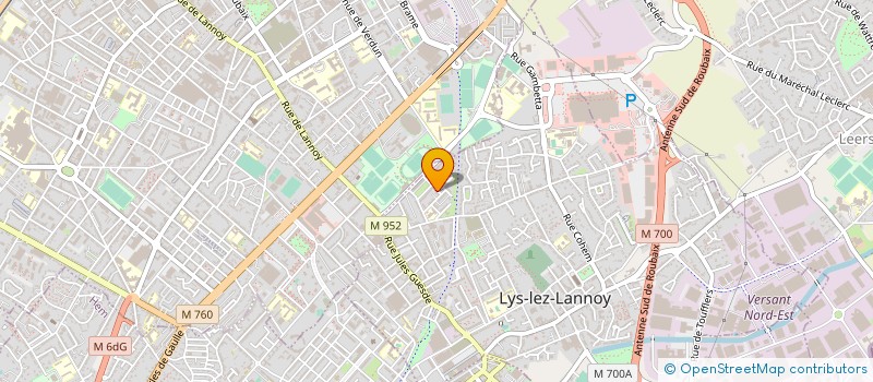 localisation de l'entreprise MADAME ALINE VEINMAN  LYS-LEZ-LANNOY