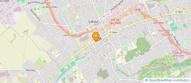 localisation de l'entreprise MADAME ALINE VELMONT  LIEVIN