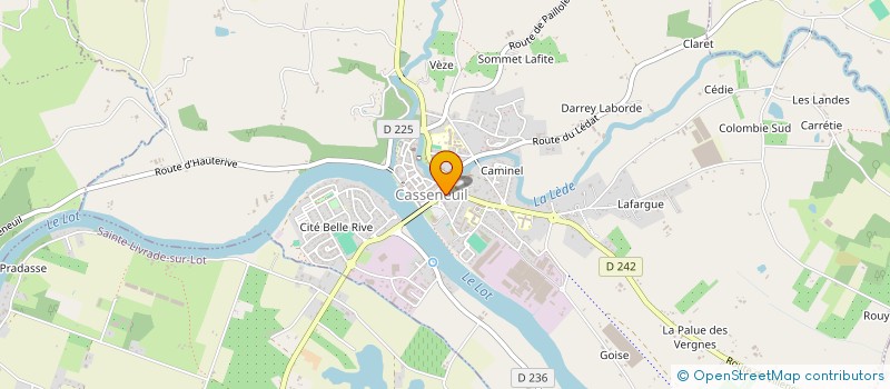 localisation de l'entreprise MADAME ALINE VELON à CASSENEUIL