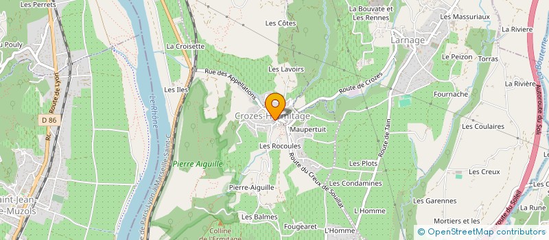 localisation de l'entreprise MADAME ALINE VEYSSEYRE  CROZES HERMITAGE