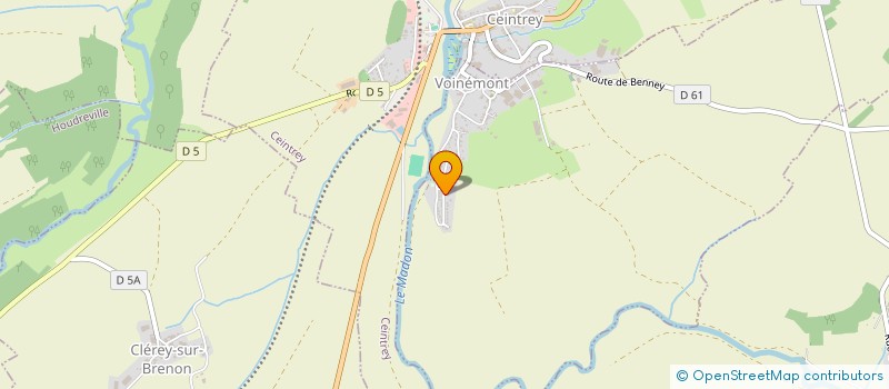 localisation de l'entreprise MADAME ALINE VILLEMIN  VOINEMONT