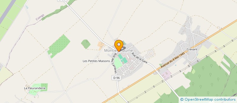 localisation de l'entreprise MADAME ALINE VILLENEUVE à MONTIERCHAUME