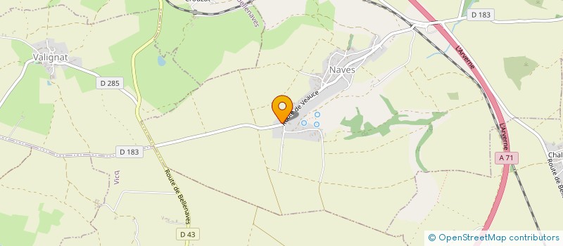 localisation de l'entreprise MADAME ALINE WALLE  NAVES