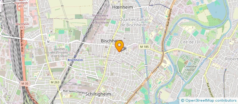 localisation de l'entreprise MADAME ALINE WOLF à BISCHHEIM