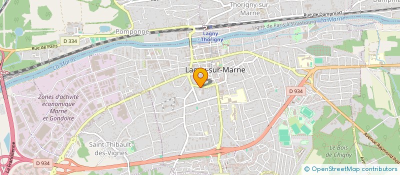 localisation de l'entreprise MADAME ALINE YOUSSOUFIAN  LAGNY-SUR-MARNE