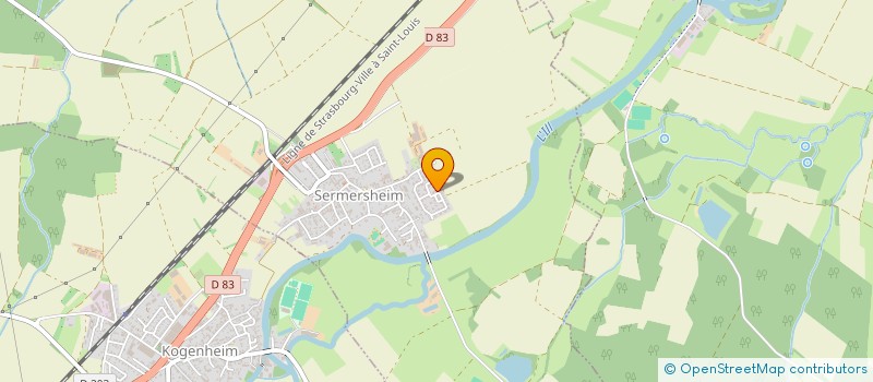 localisation de l'entreprise MADAME ALINE ZINNIGER  SERMERSHEIM