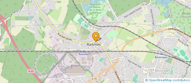 localisation de l'entreprise MADAME ALINE ZORRAQUINO  RAISMES