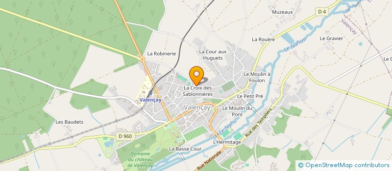 localisation de l'entreprise MADAME ALINNY ARAUJO YUNES à VALENCAY