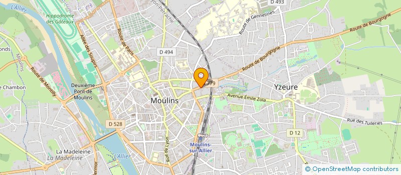 localisation de l'entreprise MADAME ALISA ILIE  MOULINS