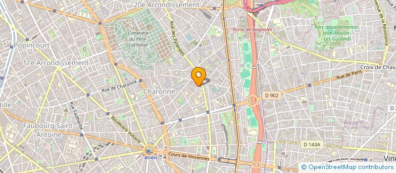 localisation de l'entreprise MADAME ALISA PONOMARENKO  PARIS 20