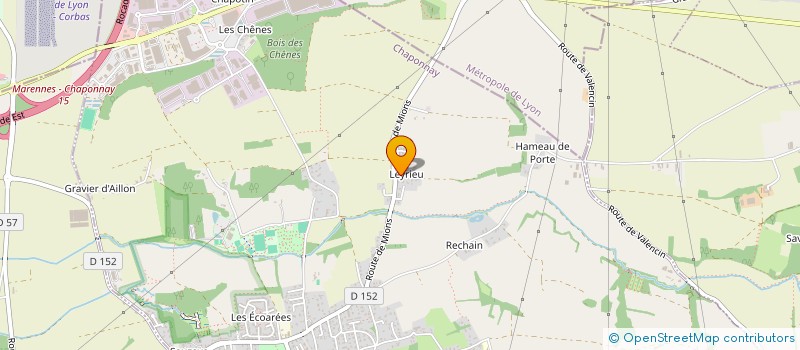 localisation de l'entreprise MADAME ALISEE DARGAUD  CHAPONNAY