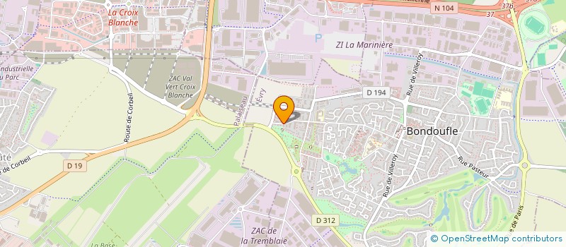 localisation de l'entreprise MADAME ALISIA NDIAYE  BONDOUFLE