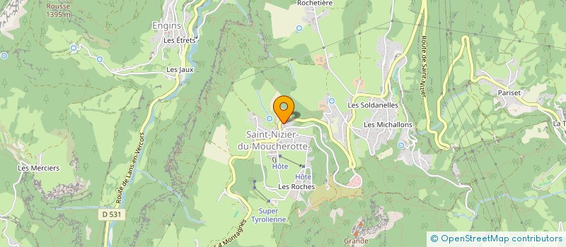 localisation de l'entreprise MADAME ALISON ANDRADE  SAINT-NIZIER-DU-MOUCHEROTTE