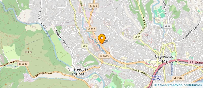 localisation de l'entreprise MADAME ALISON BALDINI à CAGNES-SUR-MER