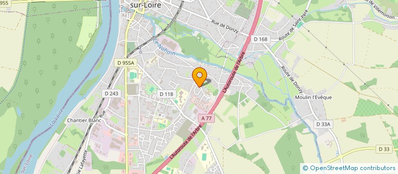 localisation de l'entreprise MADAME ALISON BEAUGER à COSNE-COURS-SUR-LOIRE