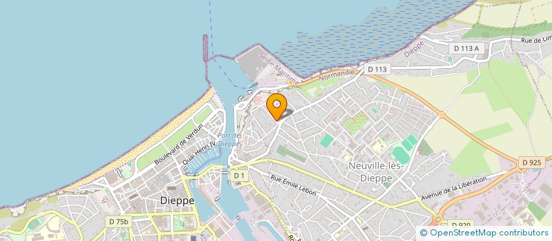 localisation de l'entreprise MADAME ALISON BLIN à DIEPPE