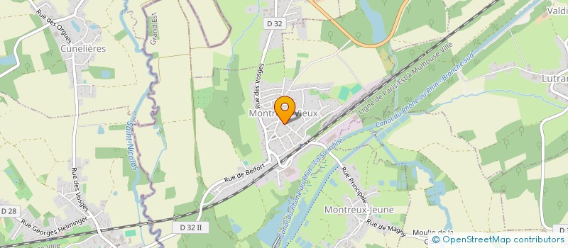 localisation de l'entreprise MADAME ALISON BOILLOT  MONTREUX-VIEUX