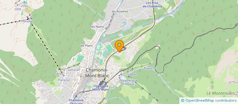 localisation de l'entreprise MADAME ALISON BRADY  CHAMONIX-MONT-BLANC