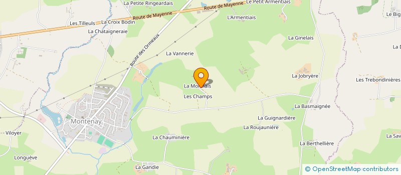 localisation de l'entreprise MADAME ALISON BRAIN  MONTENAY