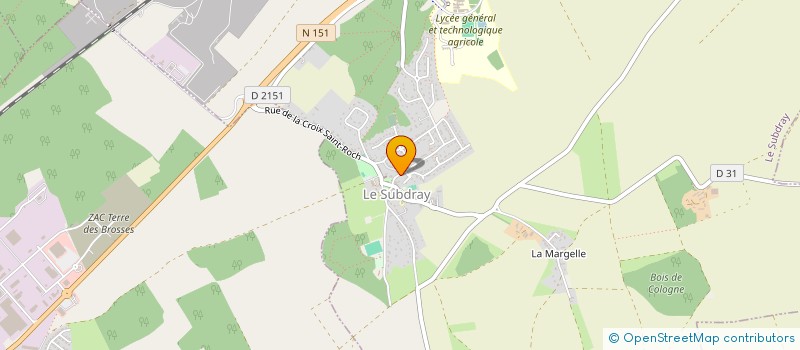 localisation de l'entreprise MADAME ALISON BRIDON  LE SUBDRAY