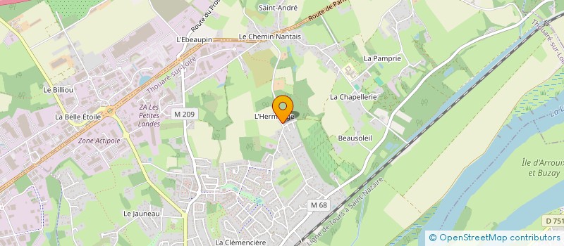 localisation de l'entreprise MADAME ALISON CHESNEAU  THOUARE-SUR-LOIRE